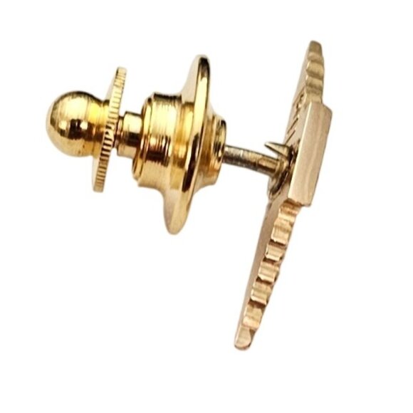 10K Yellow Gold Delta Airlines Tie Lapel Pin C620 - Picture 2 of 8